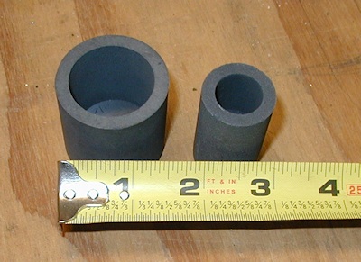 Two Crucibles for ZVS Induction Heater