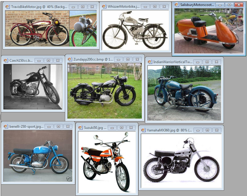 Motorbikes and motorcycles that I have owned