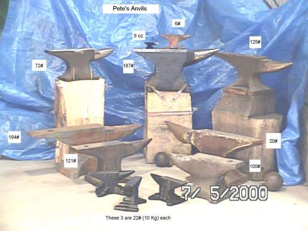 My Current Anvil Collection