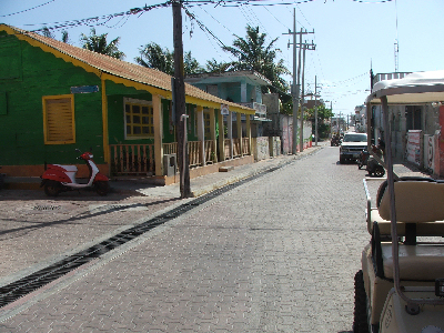 Isla Mujeres Sidewalks Poles