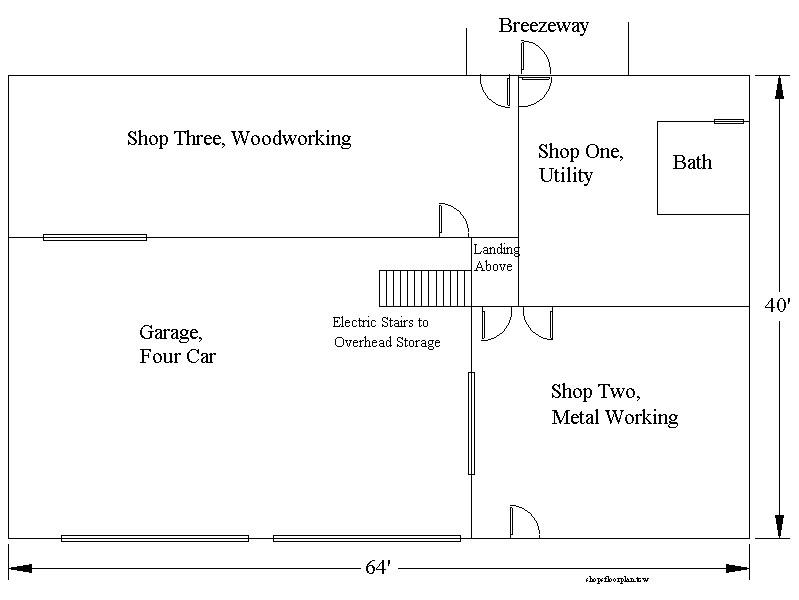 Shop Building Floor Plan