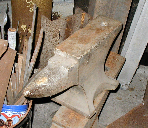 Chipped Edges Cast Iron Anvil B