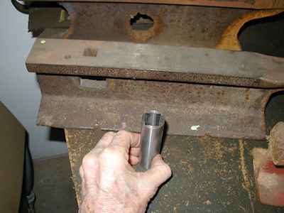 Square Hole for welding into Hardy Hole