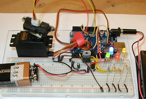 flex sensor servo motor arduino