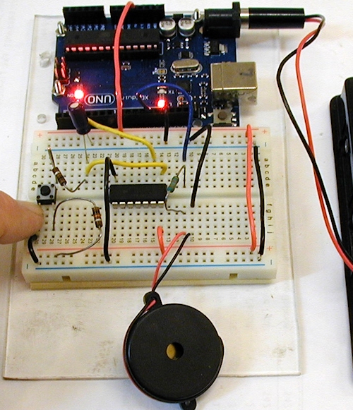 Arduino timer interrupt schmitt trigger