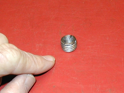Spindle Adapter showing threads