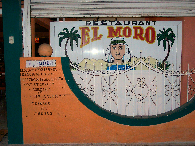 El Moro Cozumel Restaurant Sign