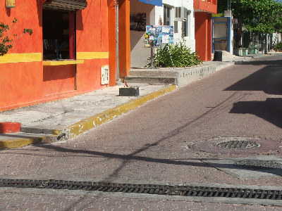 Isla Mujeres Sidewalks Steps and Sand