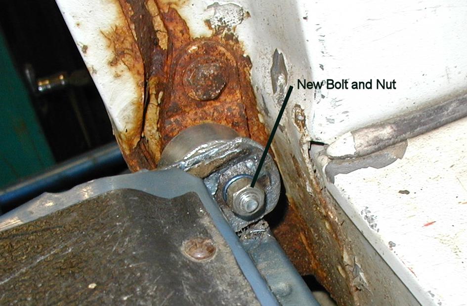 Chevy One Bolt Tailgate Hinge Close-up