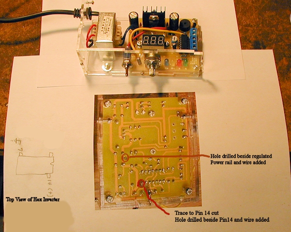 Hex Inverter Switch PCB View